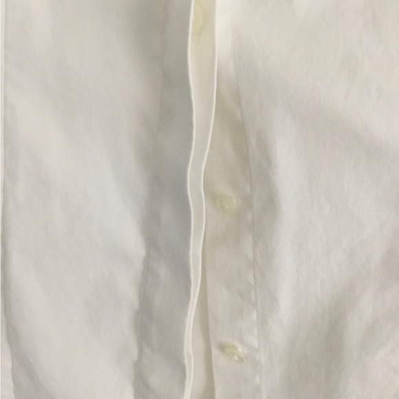 WHBM Long Sleeve White Button Down Blouse - Picture 3 of 6